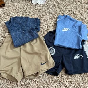 Toddler Nike chivas shorts and shirts bundle 4t